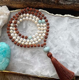 Pearl and Rudraksh Mala